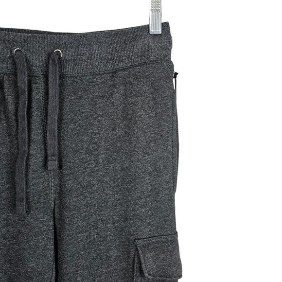 Goodfellow Tapered Fleece Cargo Jogger Pants Gray - Picture 5 of 11